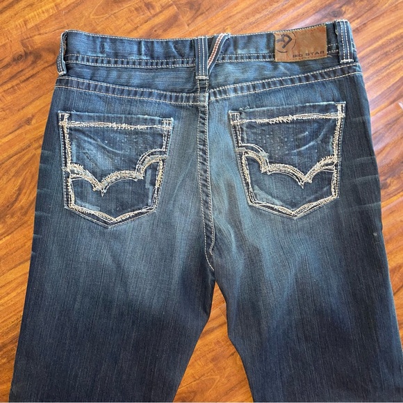 NWOT Big Star Pioneer Boot Cut Jeans 36x32 Distressed - Picture 3 of 9